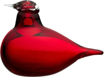 Статуэтка Iittala Little Red Tern, стекло, 7,5 см