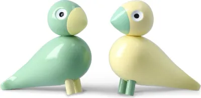 Набор статуэток Kay Bojesen Easter Birds, 2 шт., дерево, 9,8 см, разноцветная