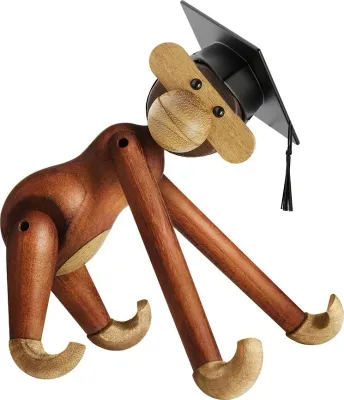 Статуэтка Kay Bojesen Graduate, дерево, 3 см, чёрная