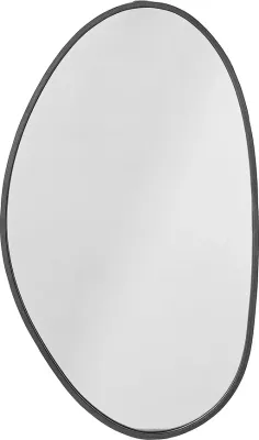 Зеркало настенное Bloomingville Faun, в раме, 40 см, чёрное