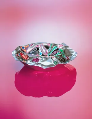 Салатник Alessi Sarria, нержавеющая сталь, 27,5 см