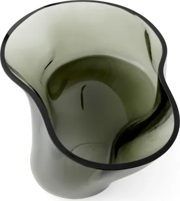Салатник Audo Copenhagen Aer, стекло, овальный, 28 22 см, чёрный