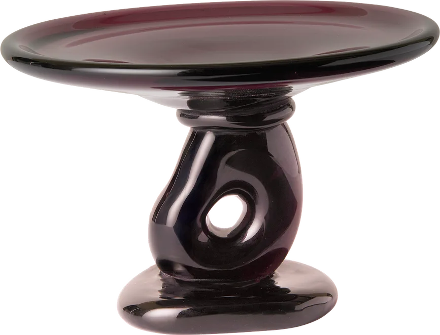 Блюдо сервировочное ferm living damo, круглое, стекло, красное · арт. fabr 1104272104