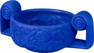 Салатник Seletti Magna Graecia Centrotavola, терракота, овальный, 31 50 см, синий