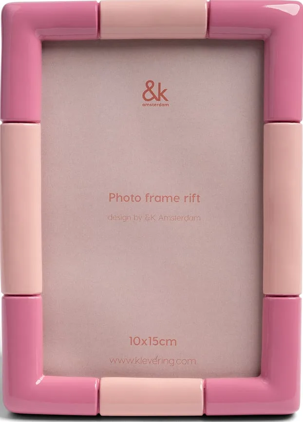 Фоторамка k amsterdam rift, 10 , стекло, розовая · арт. fabr 1661-10