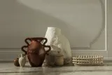 Ваза Ferm Living Ary Фарфор, 7.5 см, коричневый — фото 1