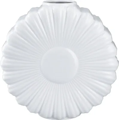 Ваза Lyngby Flower Daisy Фарфор, 21 см, белый