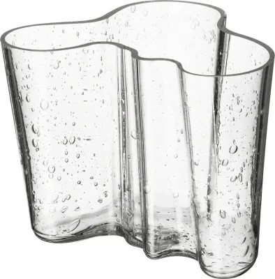 Ваза Iittala Aalto przezroczysty szklo babelkowe Стекло, 16 см, прозрачный