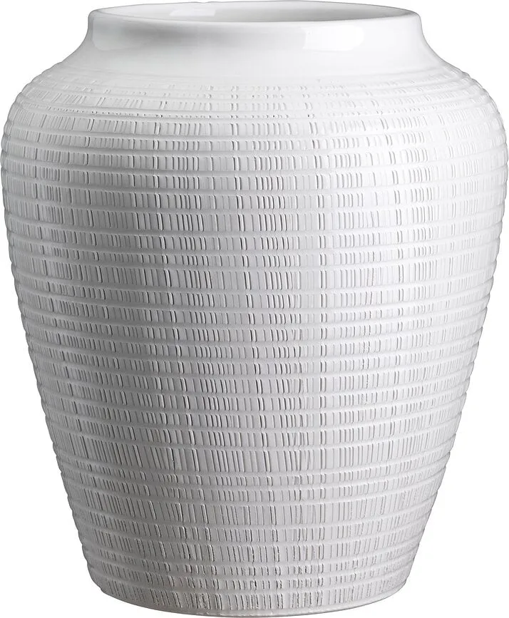 Ваза bergs potter willow каменная керамика, белый · арт. fabr WCW35V