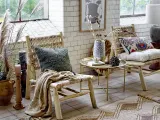 Ваза Bloomingville Nadya Каменная керамика, 30.5 см, синий — фото 2