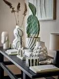 Ваза Bloomingville Poldor Каменная керамика, 19 см, бежевый — фото 1
