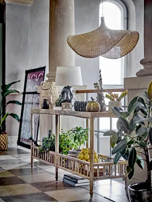 Ваза Bloomingville Reina Каменная керамика, 16 см, коричневый