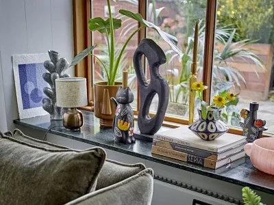 Ваза bloomingville kamionkowy bashir каменная керамика, синий · арт. fabr 82072687
