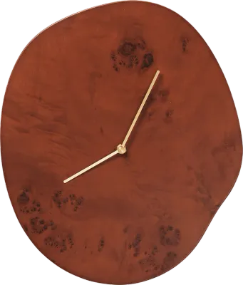 Настенные часы Ferm Living Melt, МДФ, 33 см, коричневые