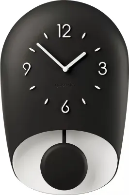 Настенные часы Guzzini Home Bell, пластик, 22 33 см, чёрные