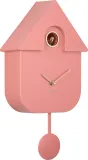 Настенные часы Karlsson Modern Cuckoo, пластик, 21,5 41 см, розовые — фото 1