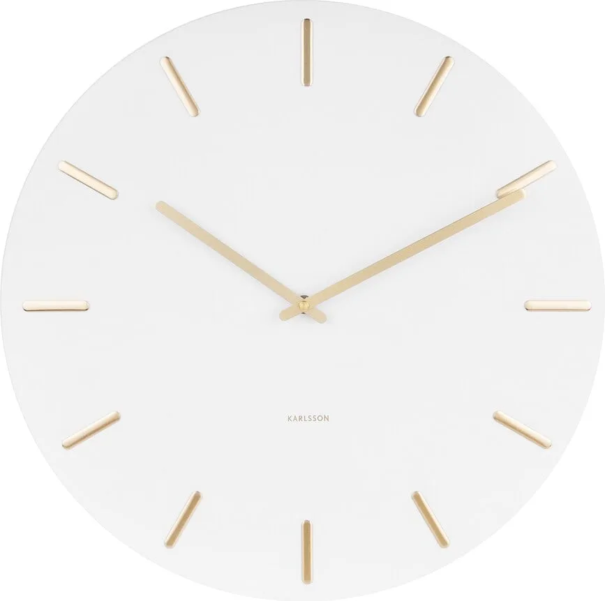 Настенные часы karlsson charm, металл · арт. fabr KA5716WH
