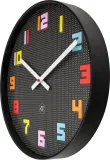 Настенные часы NeXtime Bit, пластик, 35 см, разноцветные — фото 1