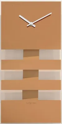 Настенные часы NeXtime Bold Stripes, стекло, 19 38 см