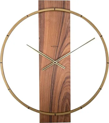 Настенные часы NeXtime Carl, дерево, 58,2 см