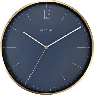 Настенные часы NeXtime Essential Gold, металл, 34 см