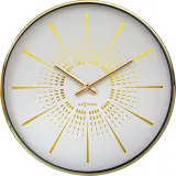 Настенные часы NeXtime Excentric, металл, 40 см, белые — фото 1