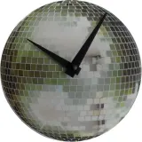Настенные часы NeXtime Little Disco, стекло, 20 см, зелёные — фото 1
