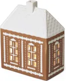 Подсвечник Kahler Gingerbread Lighthouse, керамика, 15,5 12,5 см, коричневый — фото 1