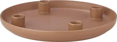 Подсвечник Blomus 4 klasyczne swiece Vela, керамика, 3 см, коричневый