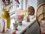 Набор подсвечников Bloomingville Reem, 2 предмета, керамика, 8 4 см, коричневый — фото 1