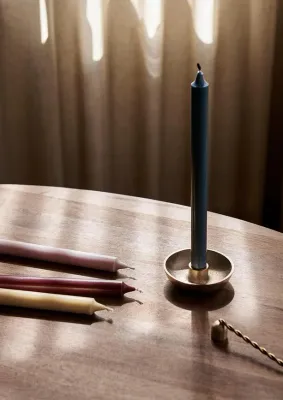 Подсвечник Ferm Living, латунь, 2,7 10 см, золотистый