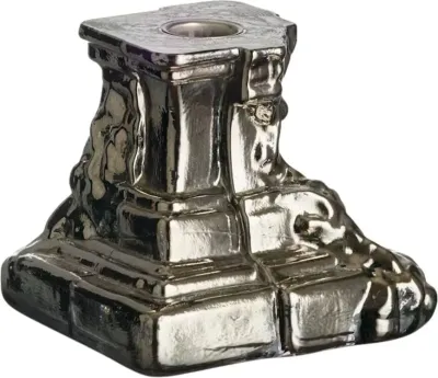 Подсвечник kosta boda rocky baroque, хрусталь, серебристый · арт. fabr 7062322