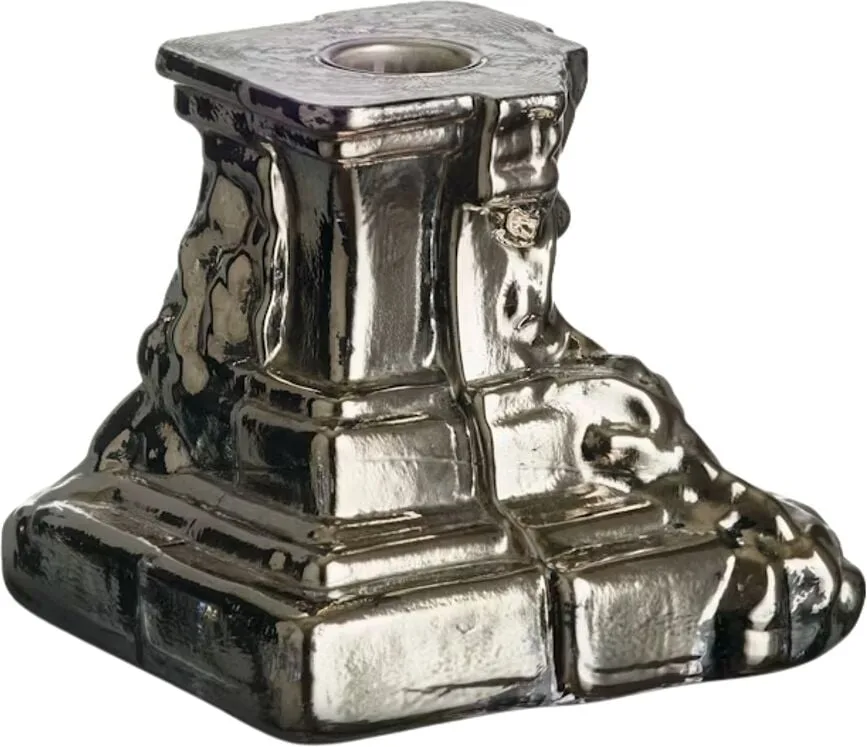 Подсвечник kosta boda rocky baroque, хрусталь, серебристый · арт. fabr 7062323