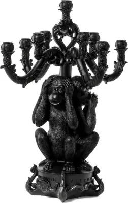 Подсвечник Seletti Burlesque 3 Monkeys, пластик, 60 см