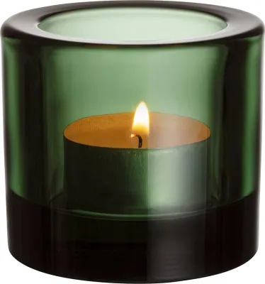 Подсвечник Iittala Kivi, стекло, 6 6,5 см, зелёный