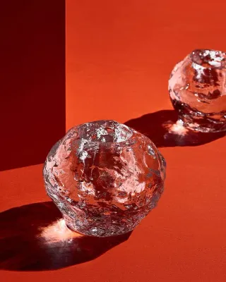 Набор подсвечников Kosta Boda Snowball, 3 предмета, хрусталь, 10 7 см, прозрачный