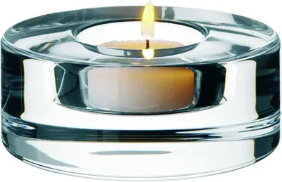 Подсвечник Orrefors Puck, хрусталь, 3,6 9,7 см, прозрачный