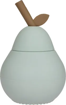 Детская кружка OYOY Pear, 8,5 см, силикон, зелёная