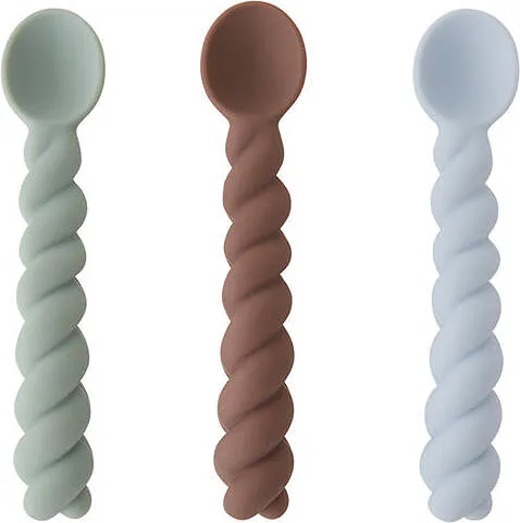 Набор детских ложек oyoy mellow, 3 предмета, силикон, разноцветный · арт. fabr M107191