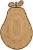 Коврик Ferm Living Pear, джут, 140 95 см, бежевый — фото 1