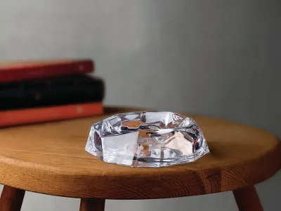 Пепельница Nude Fumo Ice, хрусталь, прозрачная