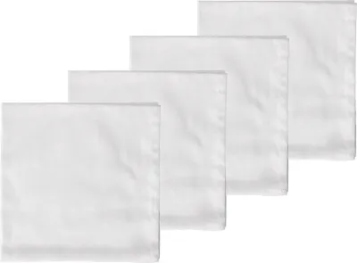 Набор тканевых салфеток S dahl Serwetki Tiles Damask, 4 шт., хлопок, 45 45 см, белая