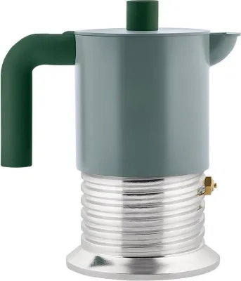 Гейзерная кофеварка alessi, vite, алюминий, зелёная · арт. fabr PM01/6 WG