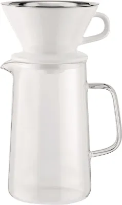 Воронка для заваривания кофе Alessi, Slow Coffee, фарфор, белая