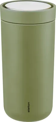 Термокружка Stelton, To-Go Click, 400 мл, нержавеющая сталь, зелёная