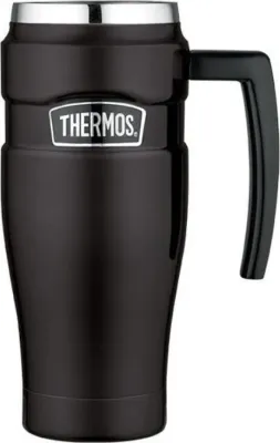Термокружка Thermos, Style, 470 мл, нержавеющая сталь, чёрная