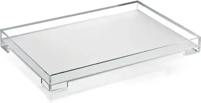 Поднос сервировочный Guzzini Icons Essence M, прямоугольный, пищевой пластик, 32 23 см, прозрачный