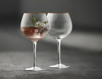 Набор 4 бокала lyngbyglas, palermo gold, 4 шт., стекло, прозрачный · арт. fabr 12061