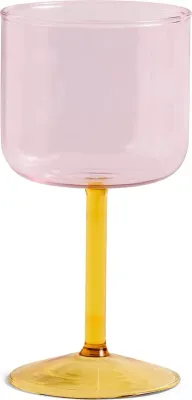 Набор 2 бокала Hay, Tint Wine Glass, стекло, розовый