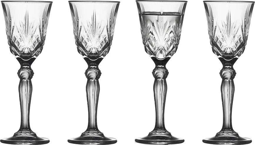 Набор 4 бокала LyngbyGlas, Melodia, 4 шт., хрустальное стекло, прозрачный · арт. fabr 31133